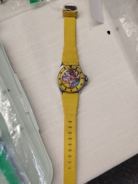 Vintage Texas Motif Watch Made In Hong Kong - Hand Wind BiPlane Second Hand